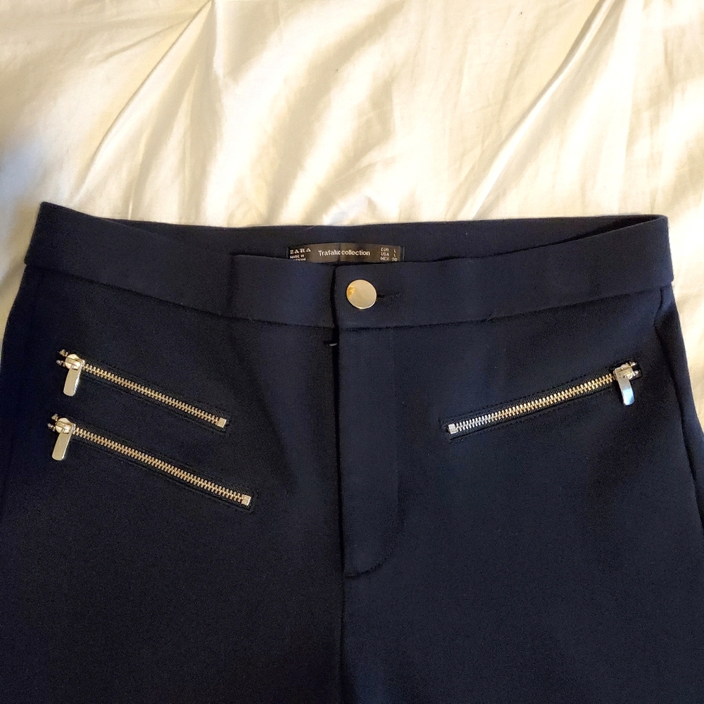 Zara Trafaluc Collection Navy Pants
